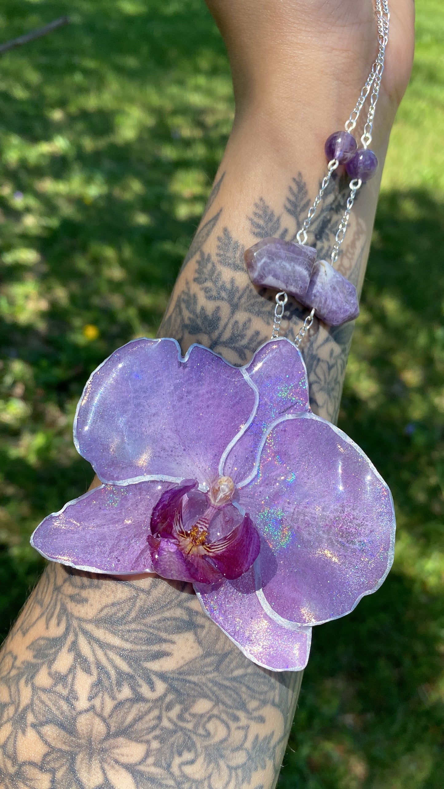 Holographic orchid 💜