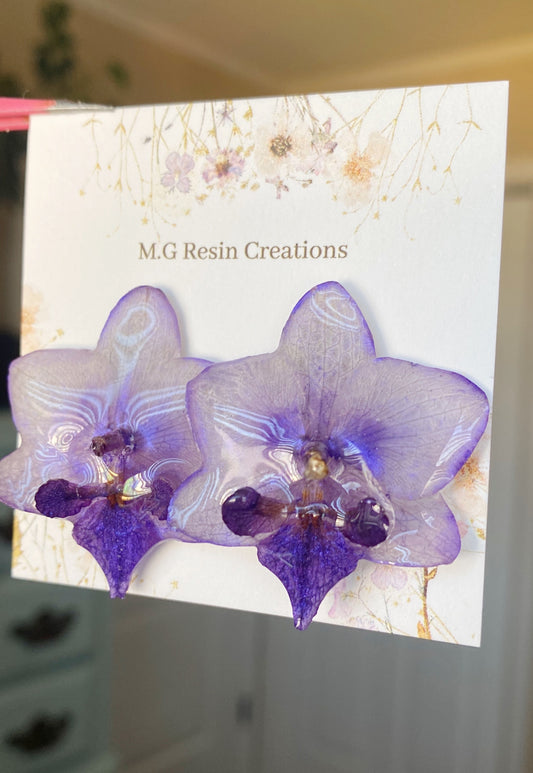 Orchid Studs 💜