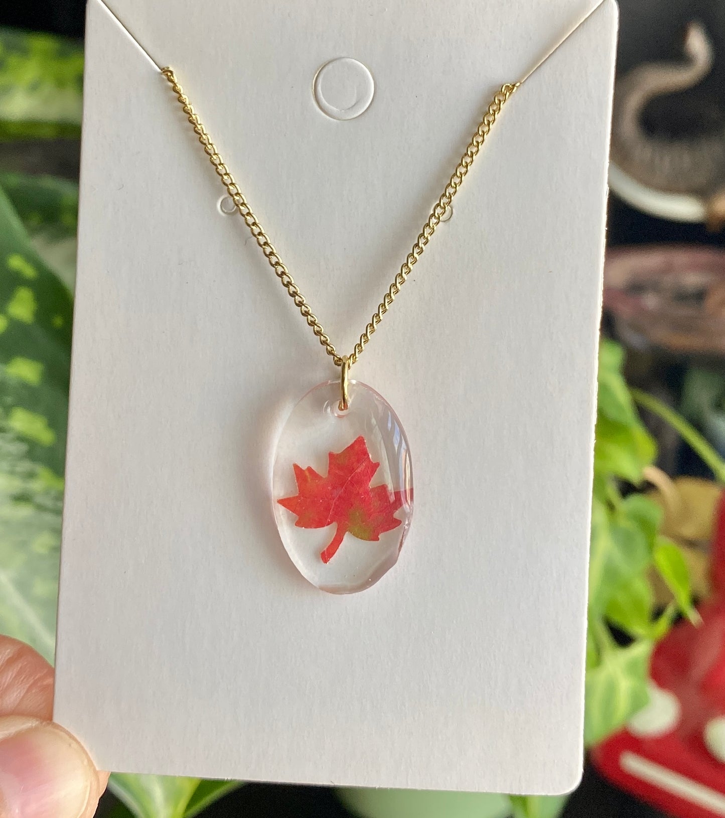 Maple necklace
